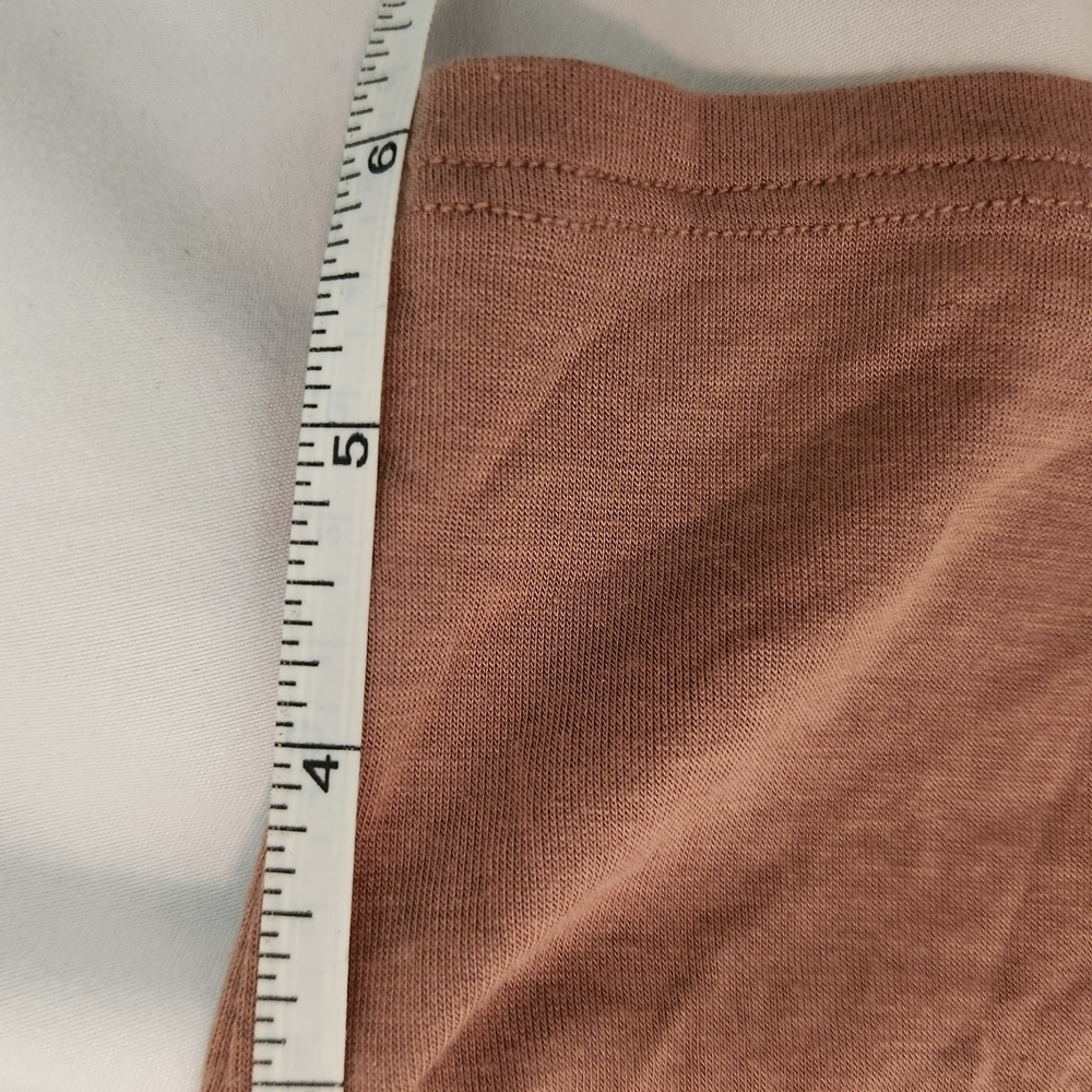 Joah Brown Tan Crop Top Beige Brown sweetheart Tank Modal Soft Shape Cami Layers - Picture 8 of 8